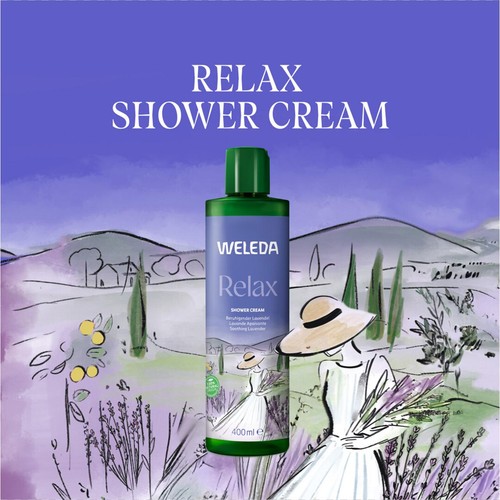 Weleda Lavender Relax Shower Cream Wash Certified Natural