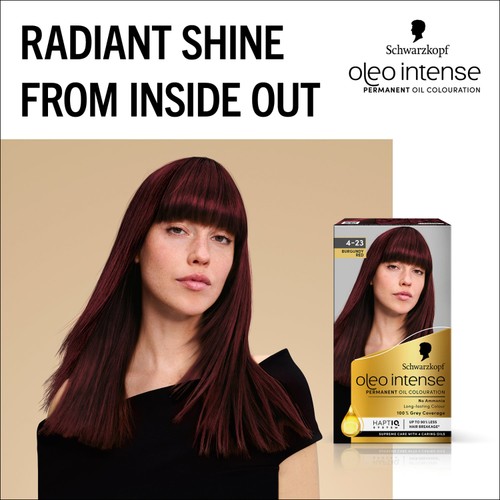 Schwarzkopf Oleo Intense Permanent Oil Colour 4-23 Burgundy Red Hair Dye