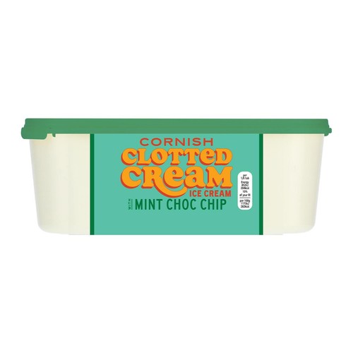 M&S Cornish Clotted Cream Mint Choc Chip Ice Cream