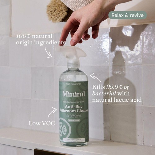 Miniml Cucumber & Mint  Anti-Bac Bathroom Cleaner Spray