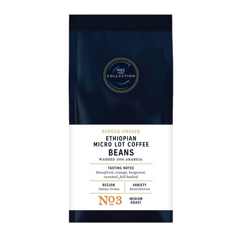 M&S Collection Single Origin Ethiopian Micro Lot Washed Coffee Beans