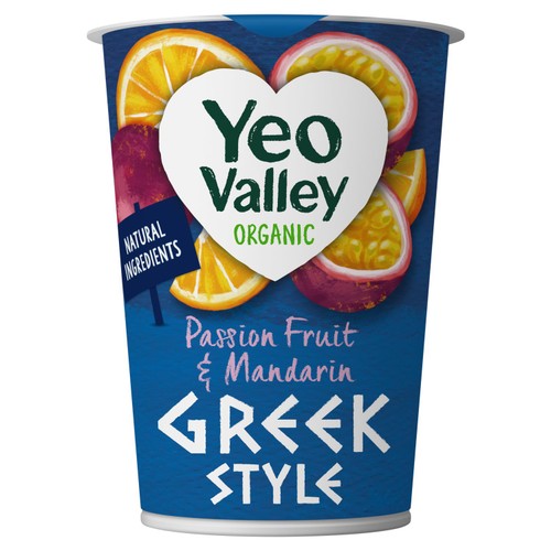 Yeo Valley Organic Passionfruit & Mandarin Greek Style Yogurt