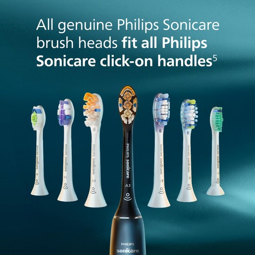 Philips Sonicare W2 Optimal White Brush Head, White, 2+1 Pack