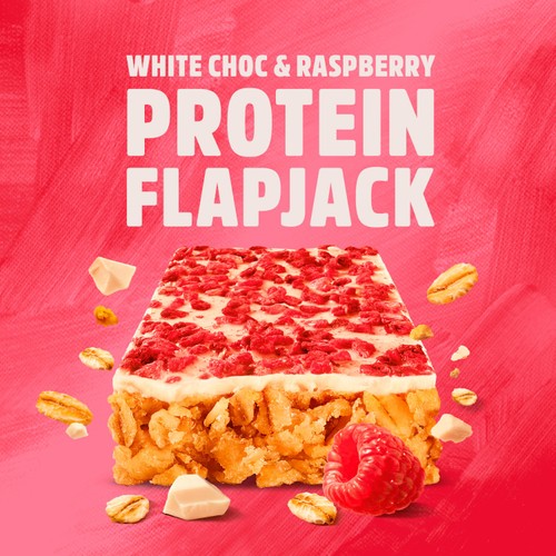 TREK White Choc & Raspberry Protein Flapjacks Multipack