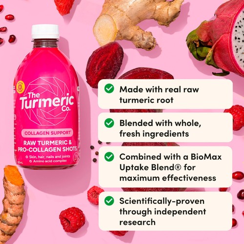 The Turmeric Co. Raw Turmeric & Collagen Dosing Bottle