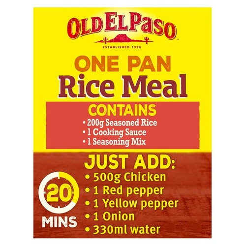 Old El Paso Mexican Chili & Garlic One Pan Rice Meal Kit
