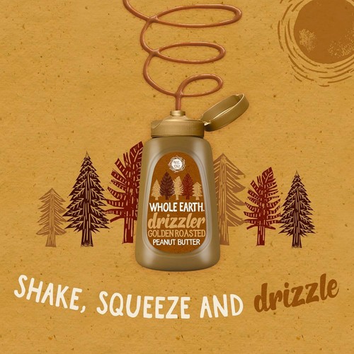 Whole Earth Drizzler Golden Roasted Peanut Butter