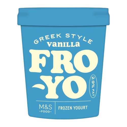 M&S Greek Style Vanilla Frozen Yogurt