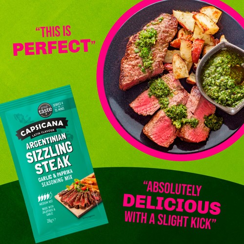 Capsicana Argentinian Garlic & Paprika Fajita Seasoning Mix Medium/Hot