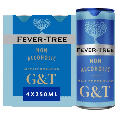 Fever-Tree Non-Alcoholic Mediterranean G&T 4x250ml