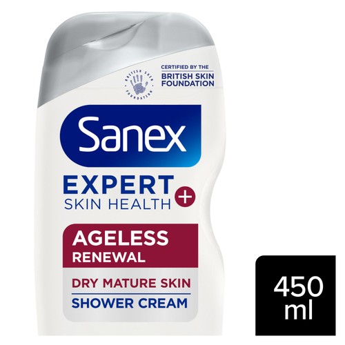 Sanex Expert Skin Health+ Ageless Renewal Shower Gel Body Wash 