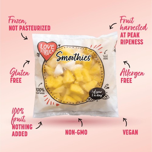Love Struck Passion Fruit, Pineapple & Mango Smoothie Mix 
