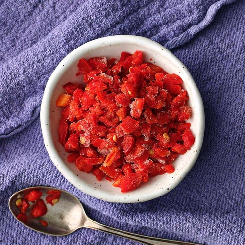 Ocado Frozen Chopped Red Chilli