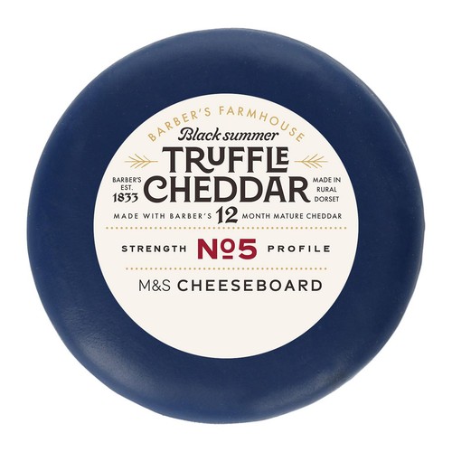 M&S Barbers Farmhouse Black Summer Truffle Cheddar