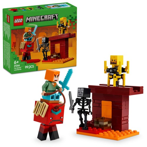 LEGO Minecraft The Nether Lava Battle 21266 6+