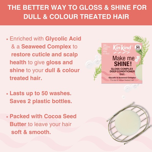 KinKind Make Me SHINE! Solid Conditioner Bar