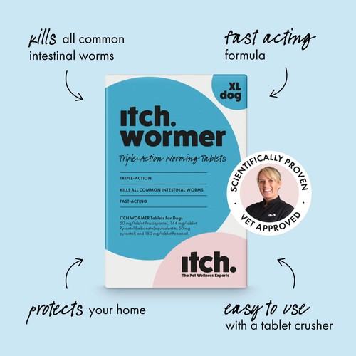 Itch Wormer Tablet Treatment For XL Dogs (20kg+)