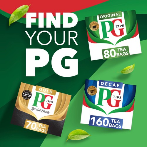 PG Tips 240 Black Tea Plant based biodegradable tea bags
