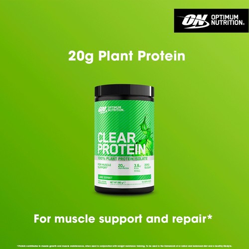 Optimum Nutrition Plant Isolate Clear Protein Lime Sorbet