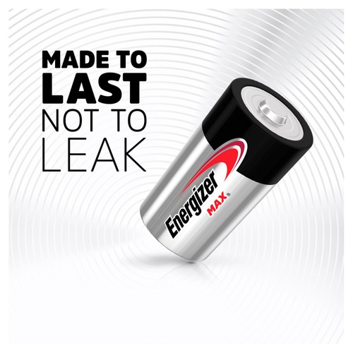 Energizer Max D Batteries, Alkaline