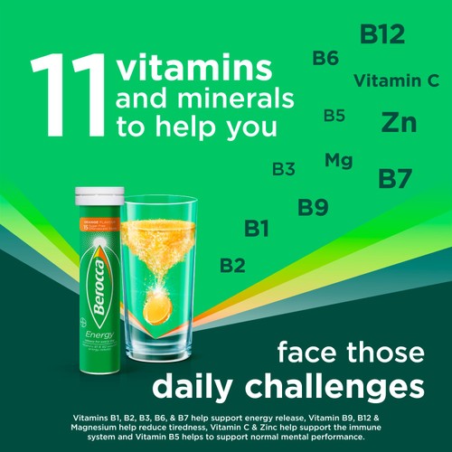 Berocca Orange Energy Vitamin Tablets