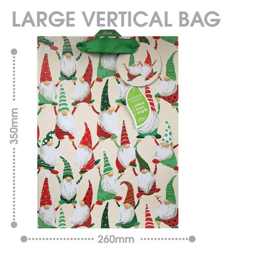 Dancing Gonks Large Christmas Gift Bag