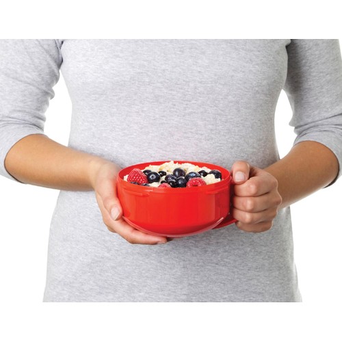 Sistema Microwave Porridge Bowl Food Container with Steam Vent 850ml