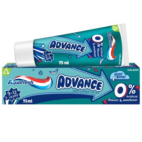 Aquafresh Advance Kids Toothpaste 9-12 Years Mixed Teeth