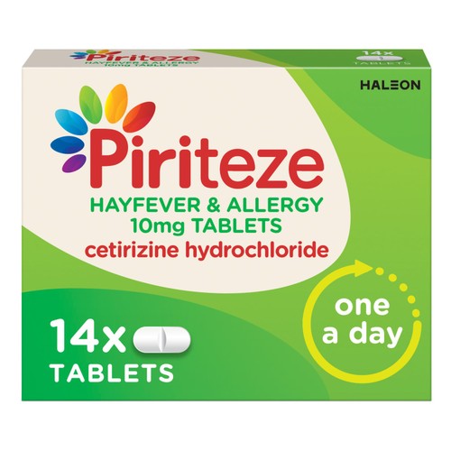 Piriteze Hayfever & Allergy Antihistamine Tablets