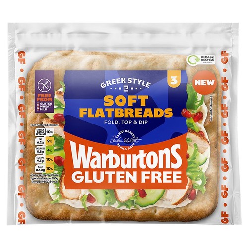 Warburtons GF Soft White Flatbread