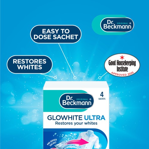 Dr. Beckmann Glowhite Ultra Brighter White Laundry Sachets