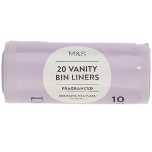 M&S 20 Fragranced Vanity Bin Liners 10L Ocado