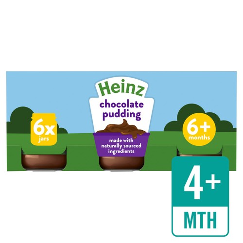 Heinz By Nature Chocolate Pudding Baby Food Jar 6+ Months