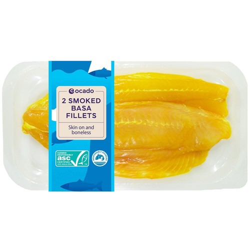 Ocado 2 ASC Smoked Basa Fillets Skinless & Boneless