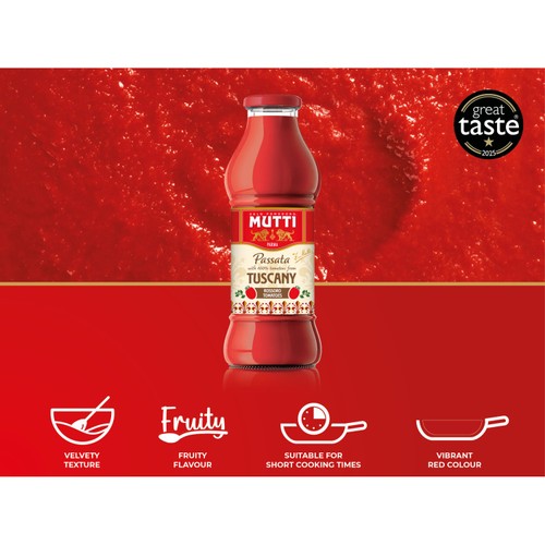 Mutti Rossoro Italian Tomato Passata - Smooth & Fruity