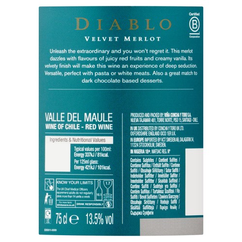Diablo Velvet Merlot