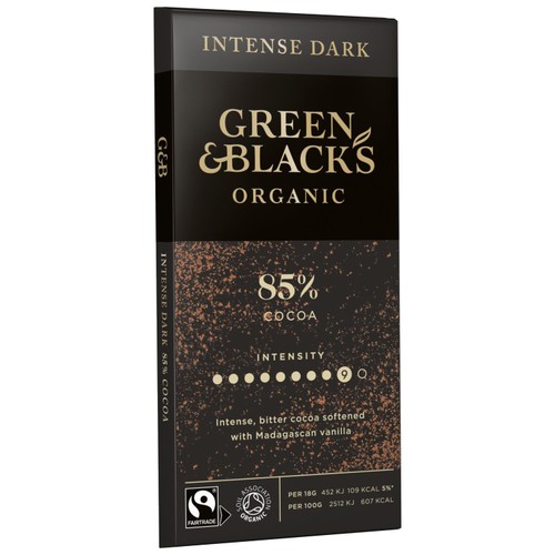 Green & Black's Organic 85% Dark Chocolate Bar