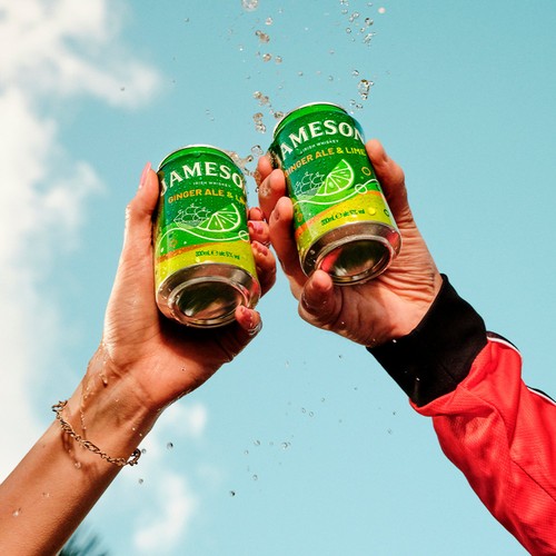 Jameson, Ginger Ale and Lime Pre-Mixed Whiskey Can