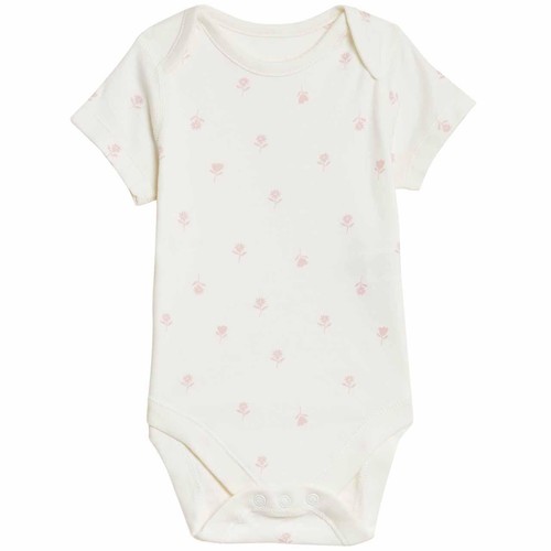 M&S 7P Bodysuits, NB, Pink Mix