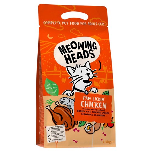 Meowing Heads Paw Lickin Chicken Dry Cat Food