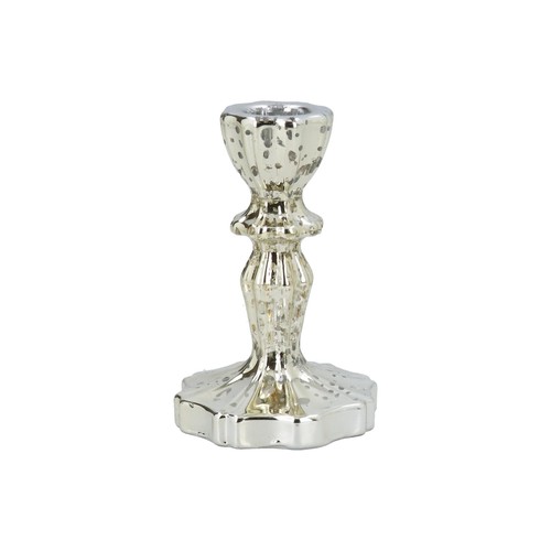 Gold Glass Candlestick 