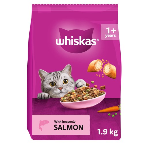 Whiskas 1+ Salmon Adult Dry Cat Food