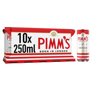 Pimm's No1 & Lemonade Ready To Drink 5.4% Vol Cans 6x250ml