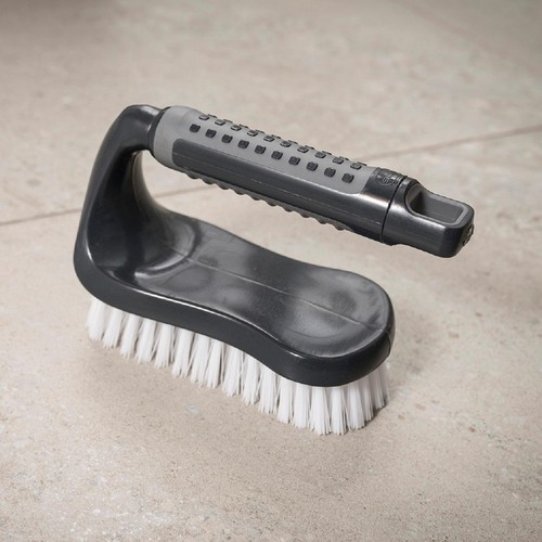Addis Metallic Graphite New ComfiGrip Floor Iron Scrub Brush 