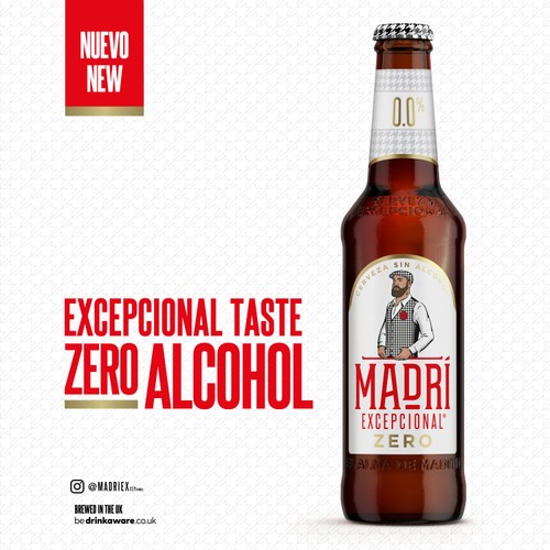 Madri Excepcional 0.0% Premium Lager Beer