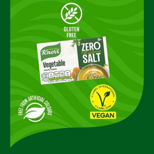 Knorr 8 Vegetable Zero Salt Stock Cubes