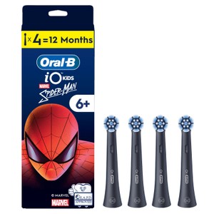 Oral-B iO Gentle Care Black Original Replacement Round Brush Heads x4