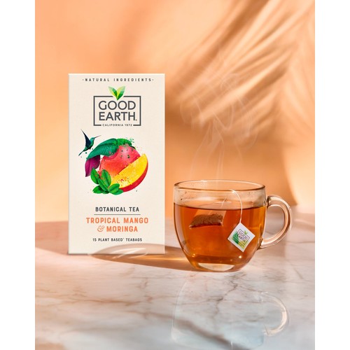 Good Earth Teabags Tropical Moringa Mango