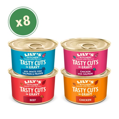 Lily's Kitchen Tasty Cuts in Gravy Mixed Multipack Wet Food for Cats