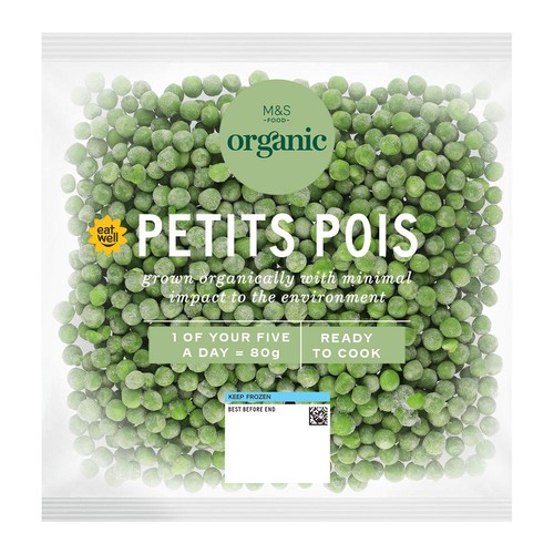 M&S Organic Petits Pois Frozen